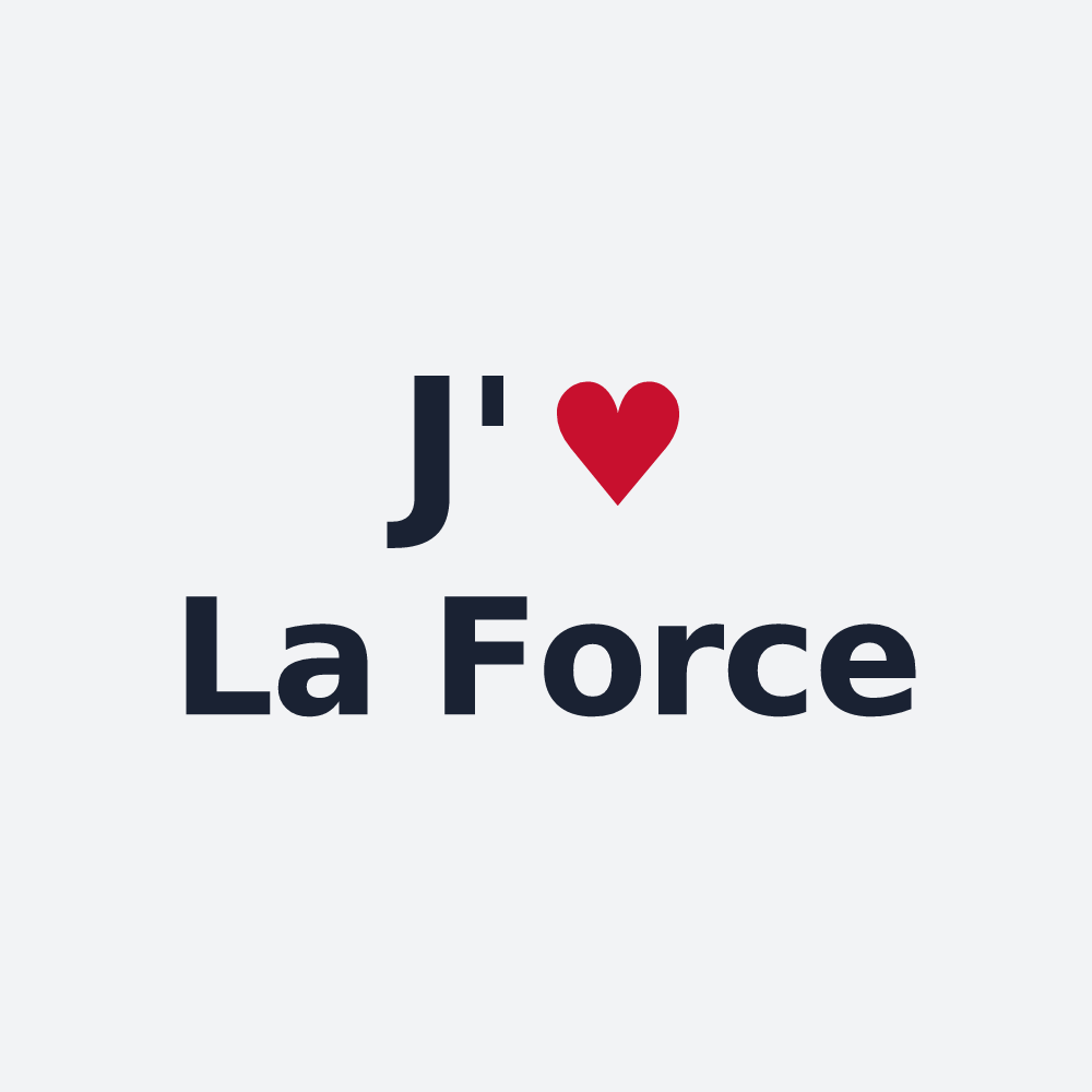 Poster personnalisé La Force — design J'aime La Force