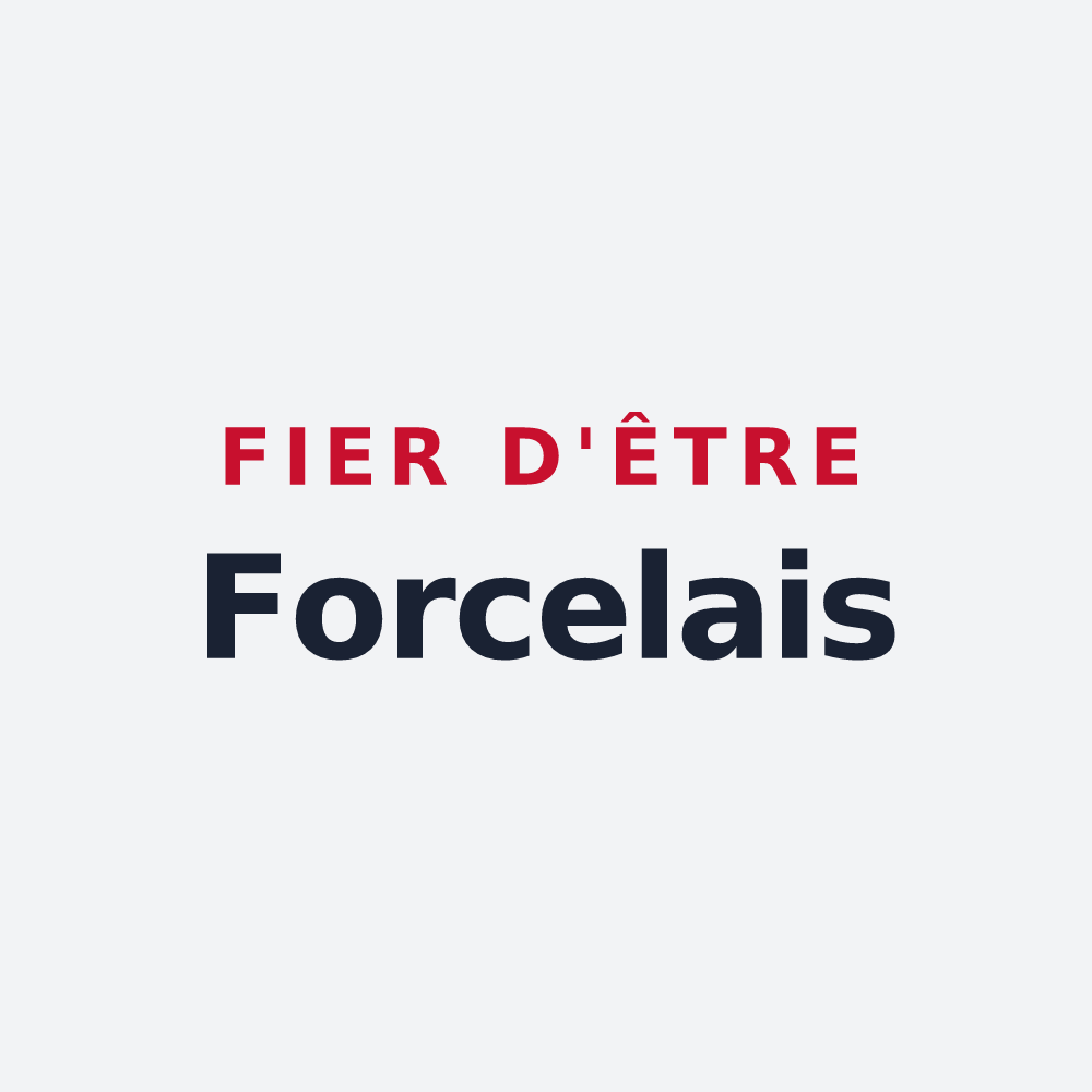 Poster « Fier d'être Forcelais » — design pour La Force
