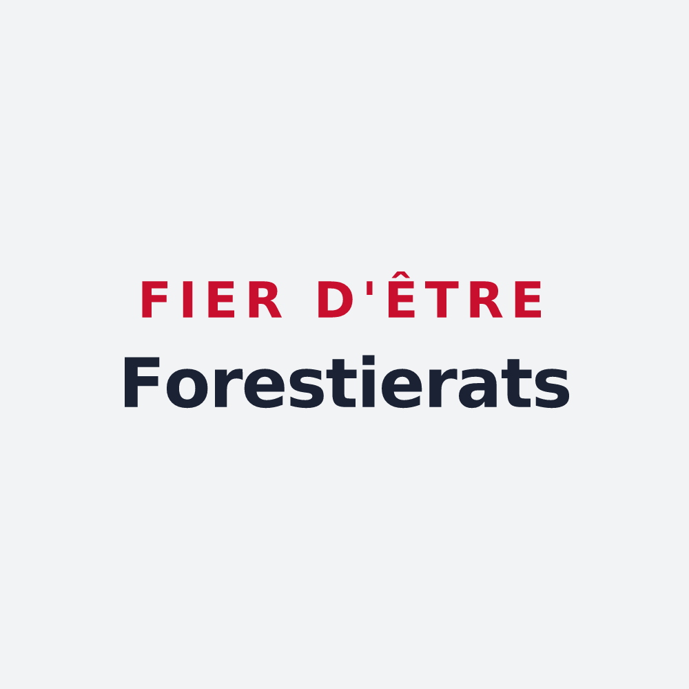 Poster « Fier d'être Forestierats » — design pour La Forestière