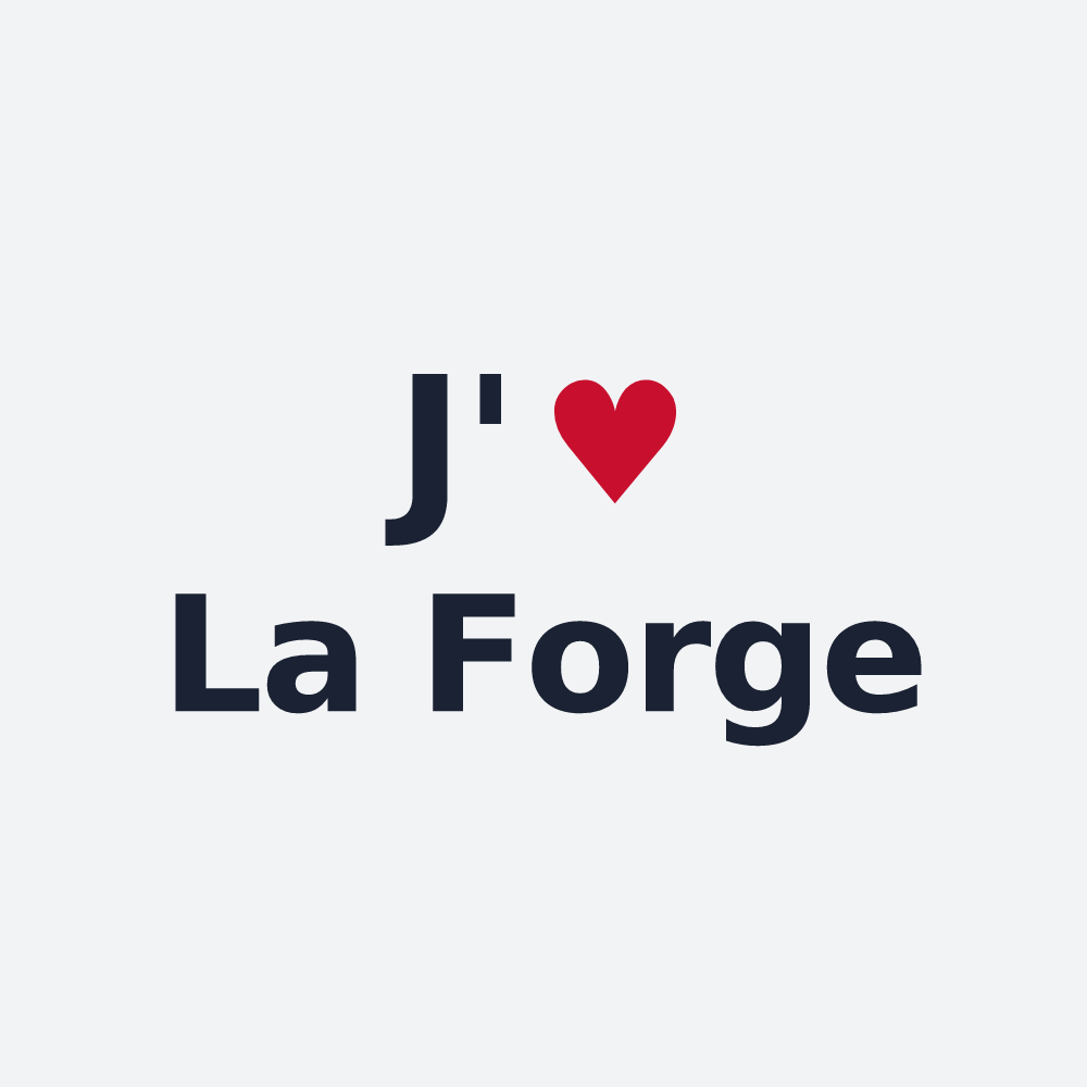 Poster personnalisé La Forge — design J'aime La Forge