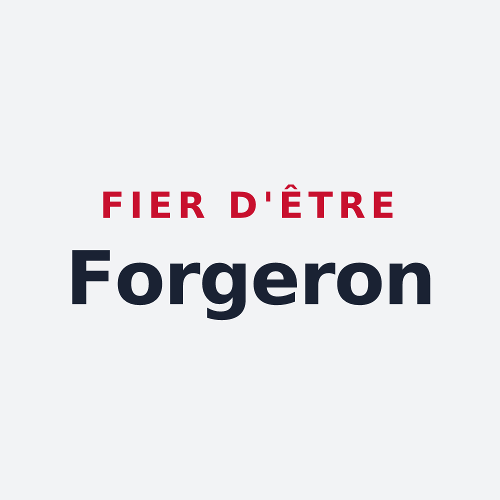 Poster « Fier d'être Forgeron » — design pour La Forge