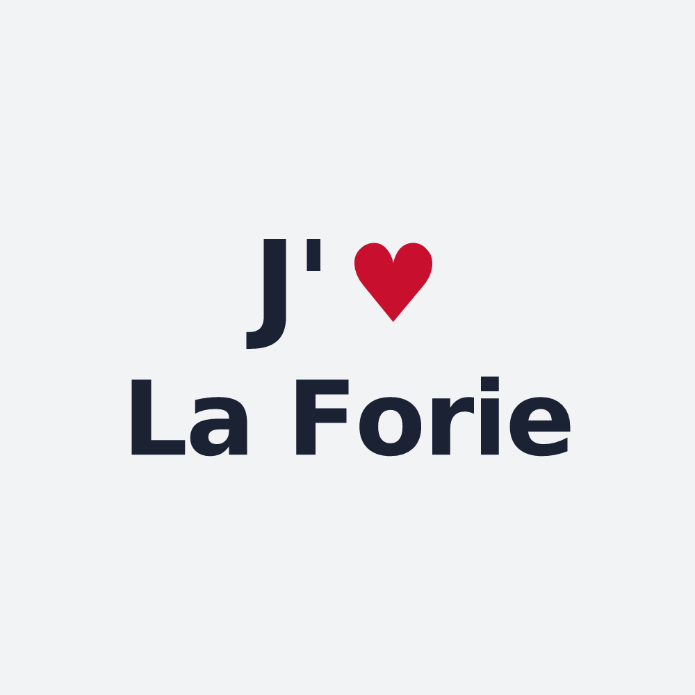 Poster personnalisé La Forie — design J'aime La Forie