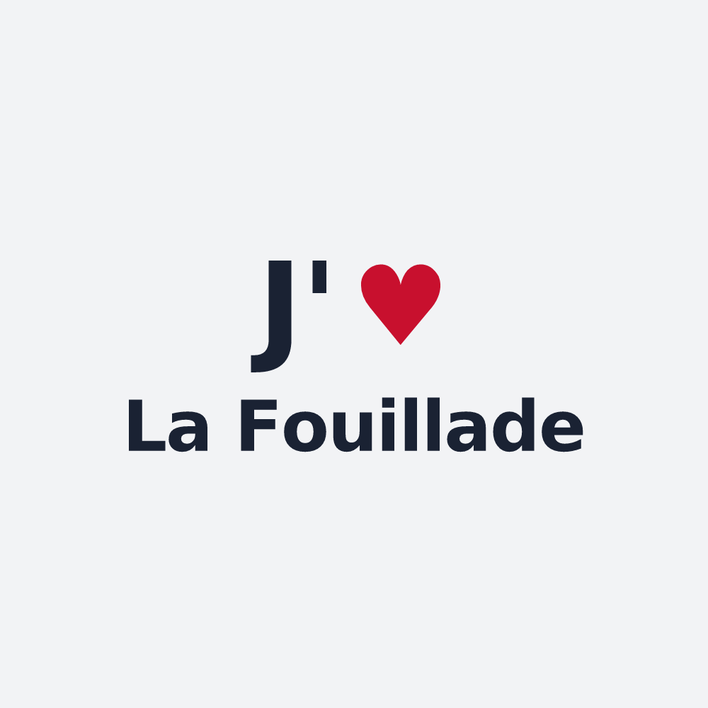 Poster personnalisé La Fouillade — design J'aime La Fouillade