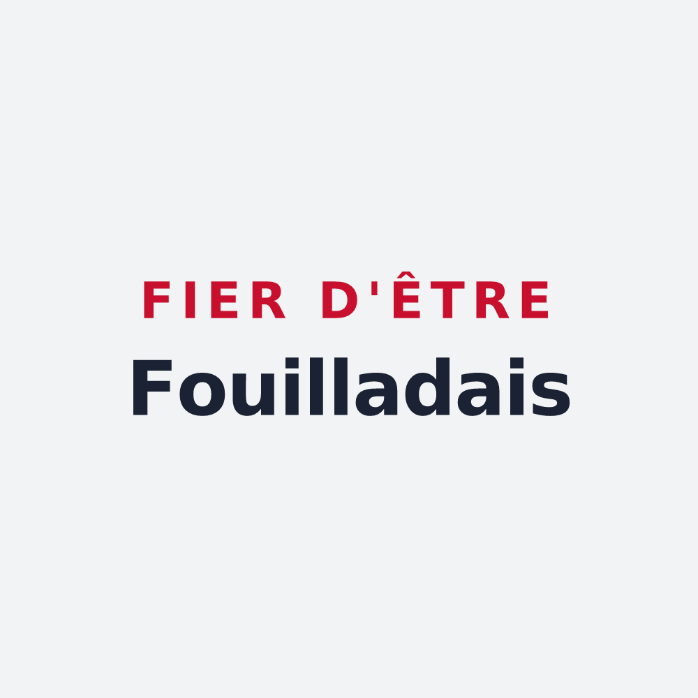 Poster « Fier d'être Fouilladais » — design pour La Fouillade