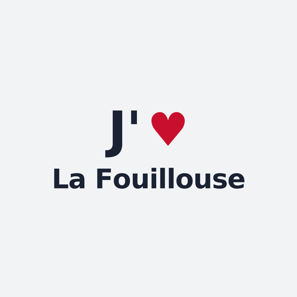 Poster personnalisé La Fouillouse — design J'aime La Fouillouse