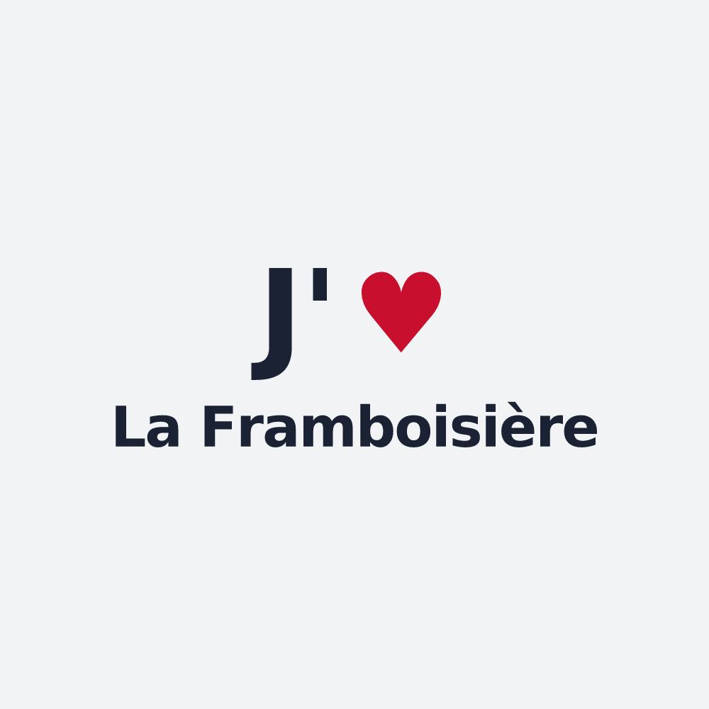 Poster personnalisé La Framboisière — design J'aime La Framboisière