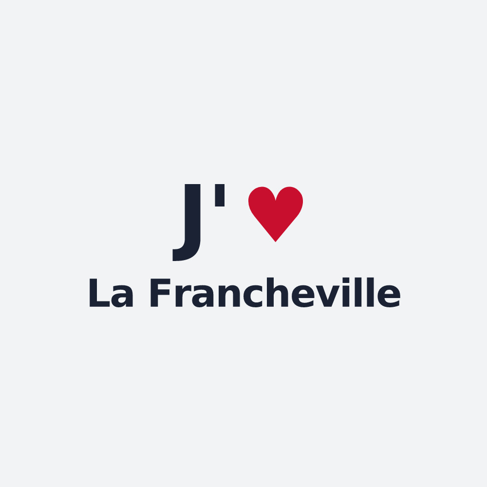 Poster personnalisé La Francheville — design J'aime La Francheville