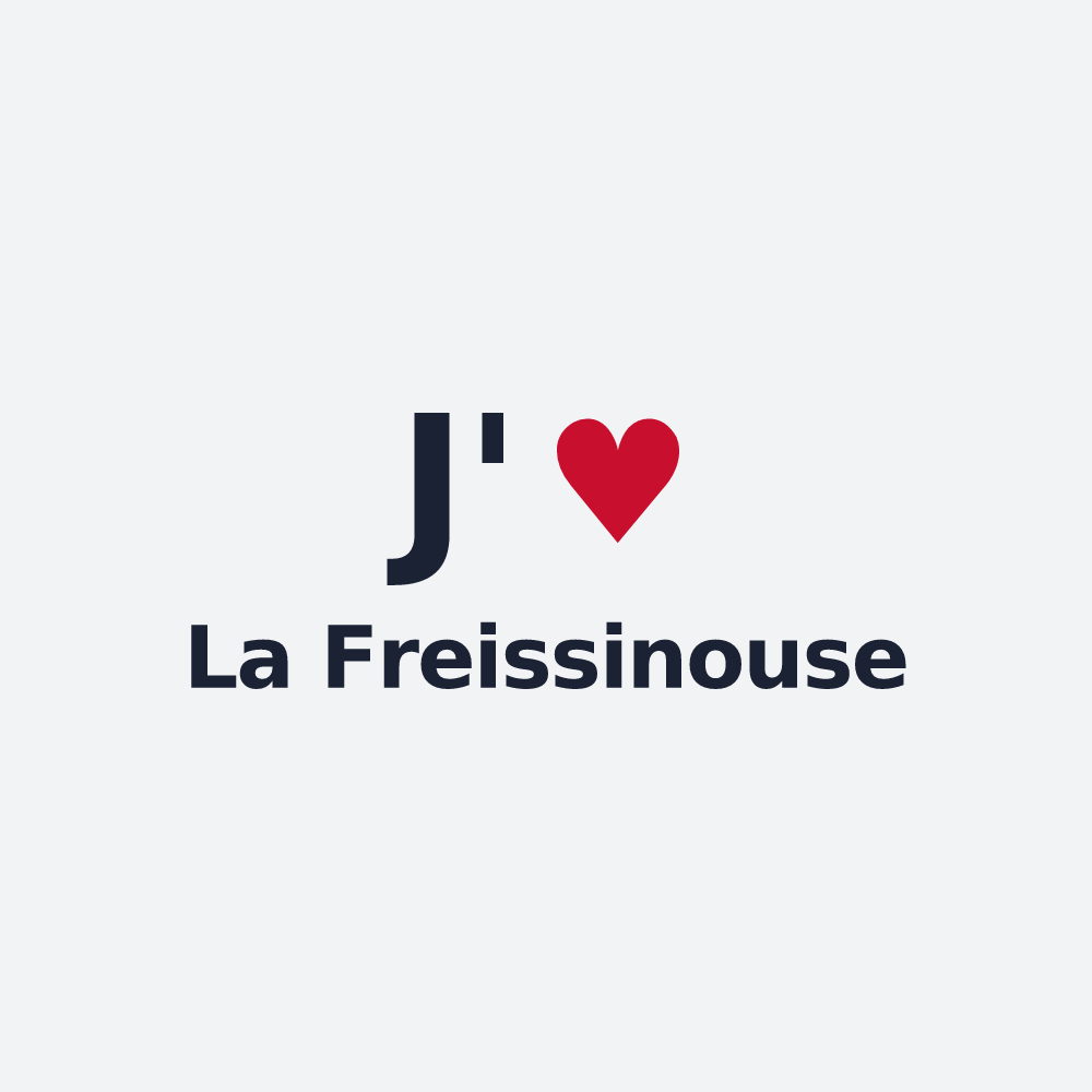 Poster personnalisé La Freissinouse — design J'aime La Freissinouse