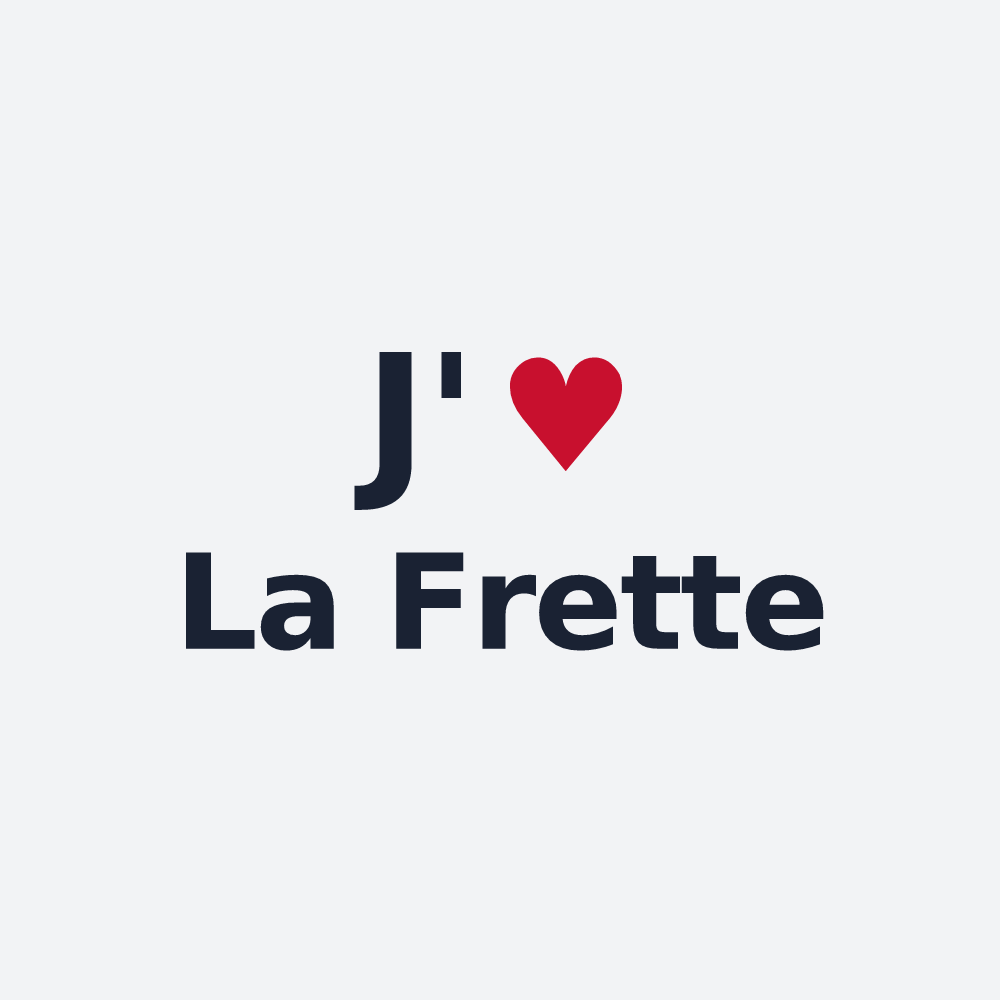Poster personnalisé La Frette — design J'aime La Frette