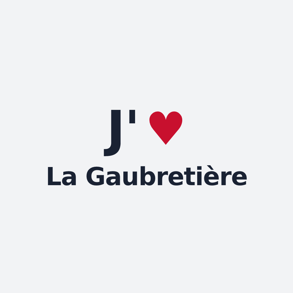 Poster personnalisé La Gaubretière — design J'aime La Gaubretière