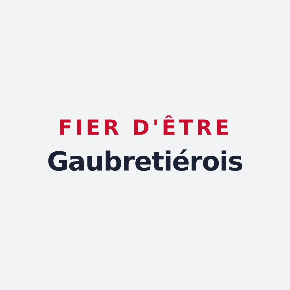 Poster « Fier d'être Gaubretiérois » — design pour La Gaubretière