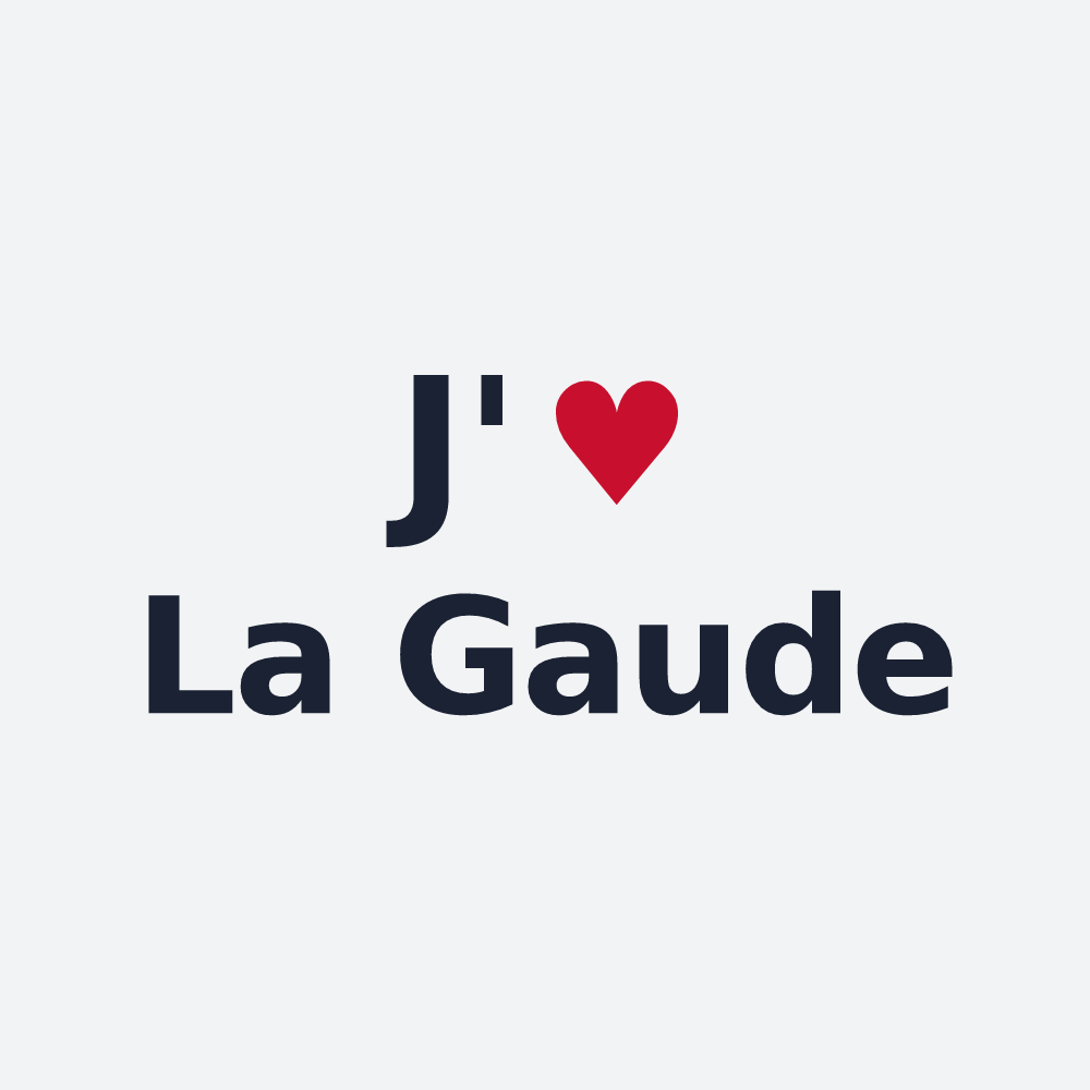 Poster personnalisé La Gaude — design J'aime La Gaude