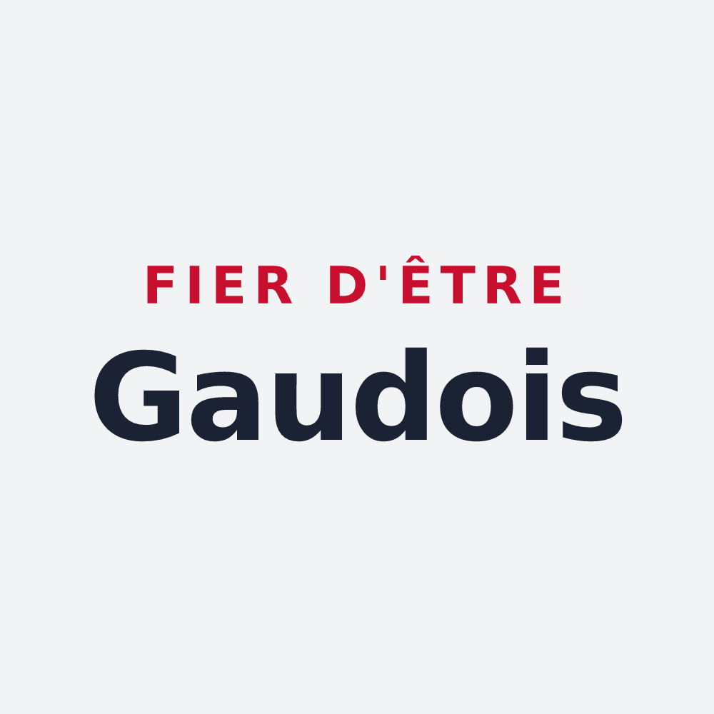 Poster « Fier d'être Gaudois » — design pour La Gaude