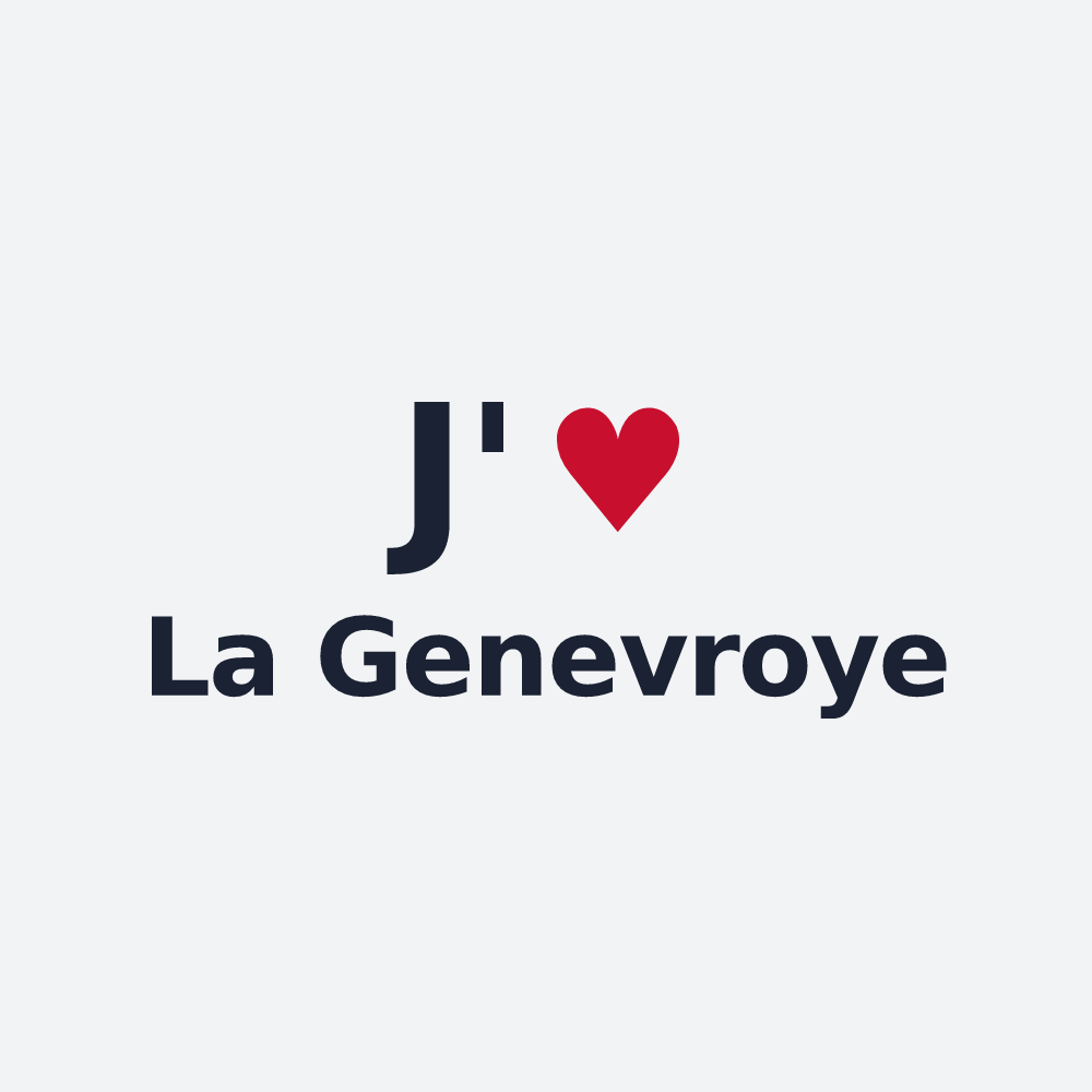 Poster personnalisé La Genevroye — design J'aime La Genevroye