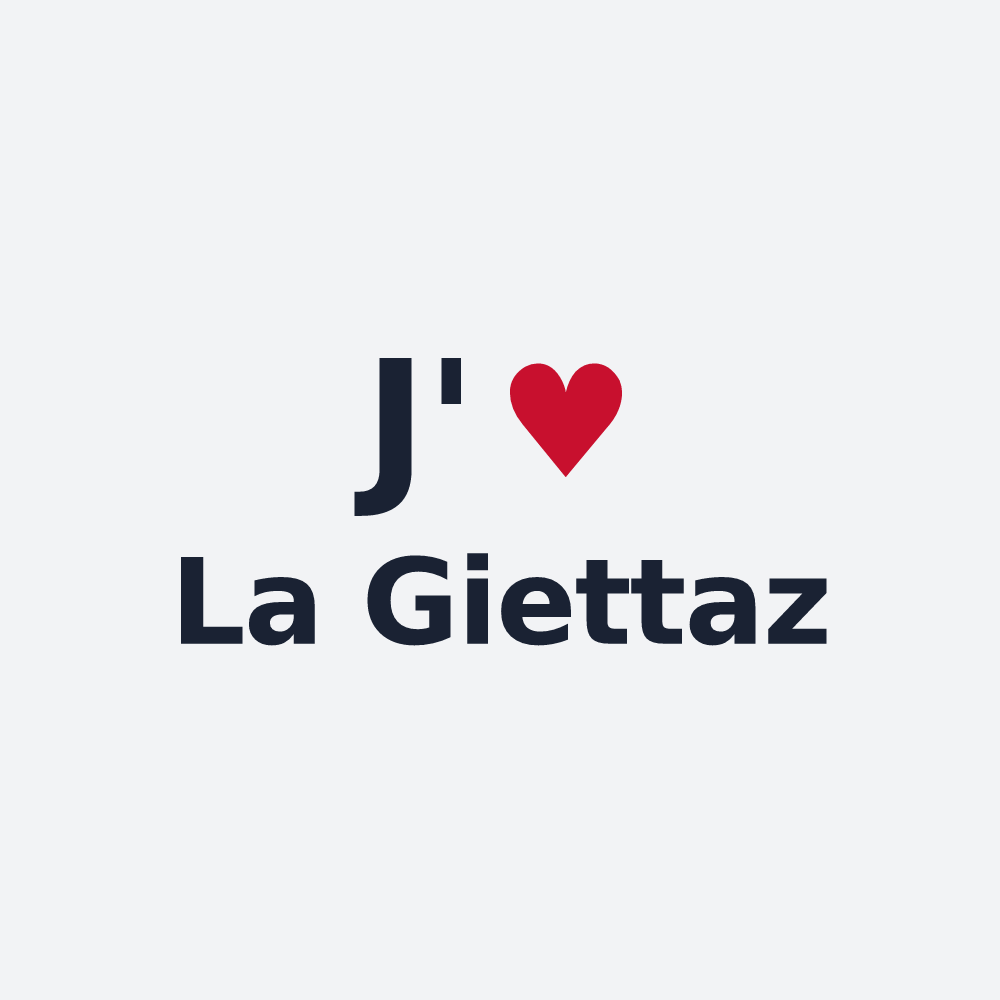 Poster personnalisé La Giettaz — design J'aime La Giettaz