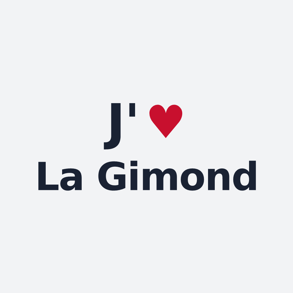 Poster personnalisé La Gimond — design « J'aime La Gimond » imprimé sur le poster