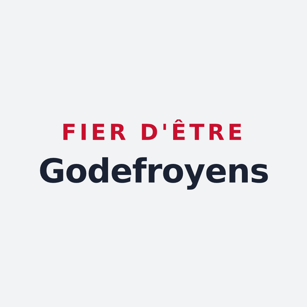 Poster « Fier d'être Godefroyens » — design pour La Godefroy