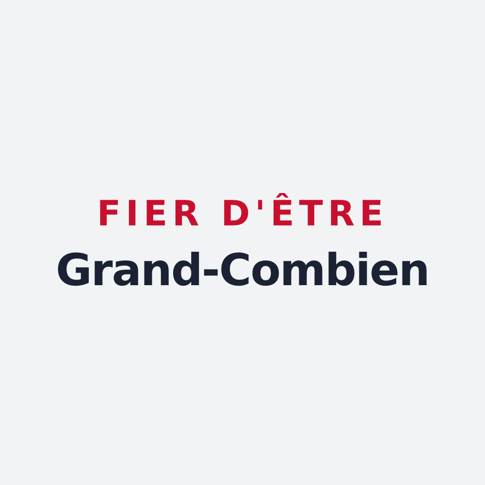 Poster « Fier d'être Grand-Combien » — design pour La Grand-Combe