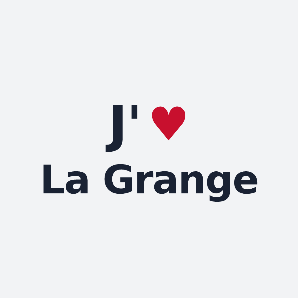 Poster personnalisé La Grange — design J'aime La Grange