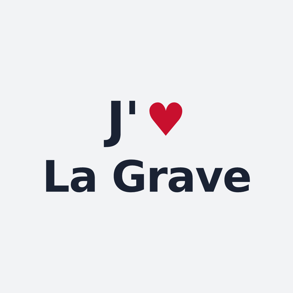 Poster personnalisé La Grave — design J'aime La Grave