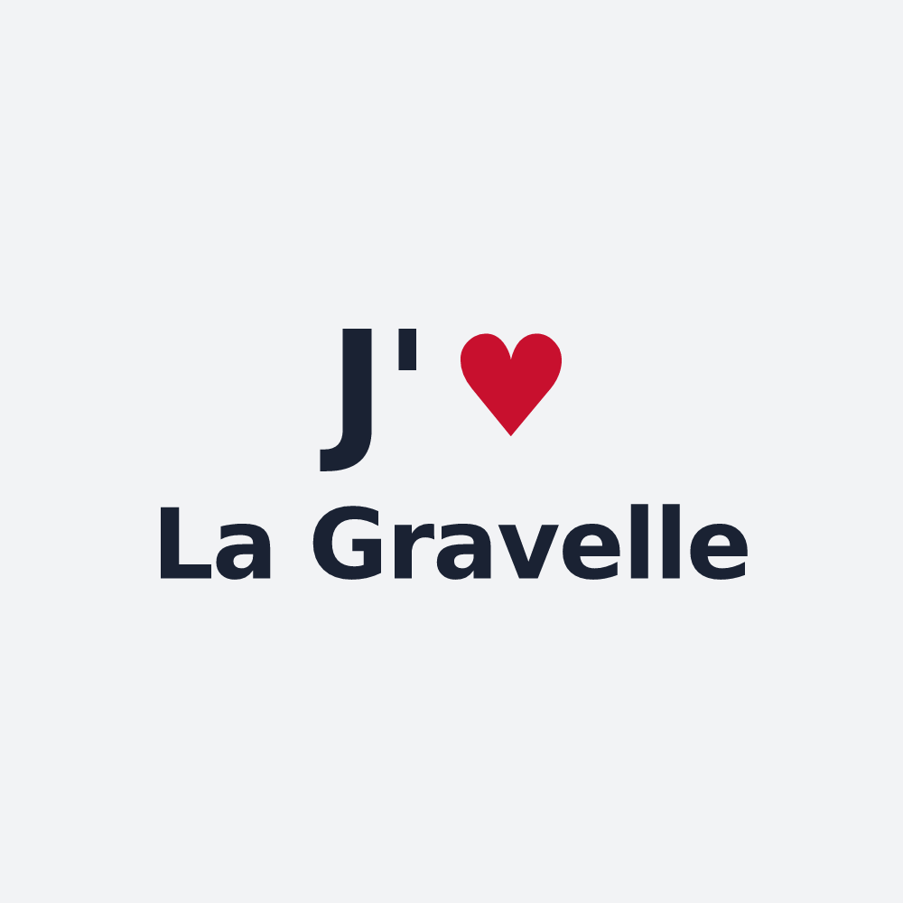Poster personnalisé La Gravelle — design J'aime La Gravelle