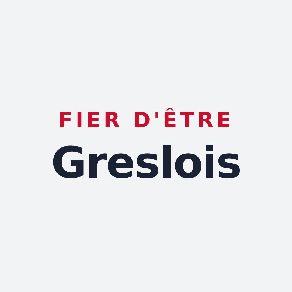 Poster « Fier d'être Greslois » — design pour La Gresle