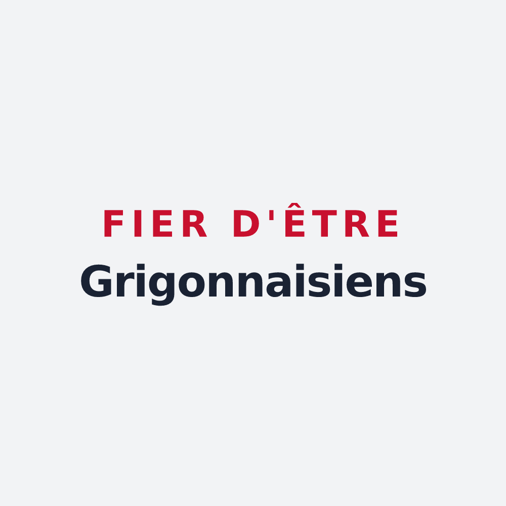 Poster « Fier d'être Grigonnaisiens » — design pour La Grigonnais