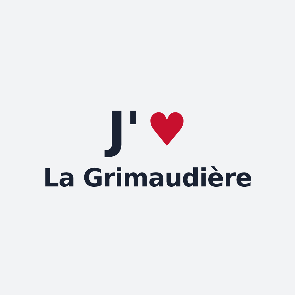 Poster personnalisé La Grimaudière — design J'aime La Grimaudière