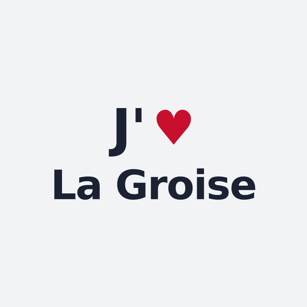 Poster personnalisé La Groise — design J'aime La Groise