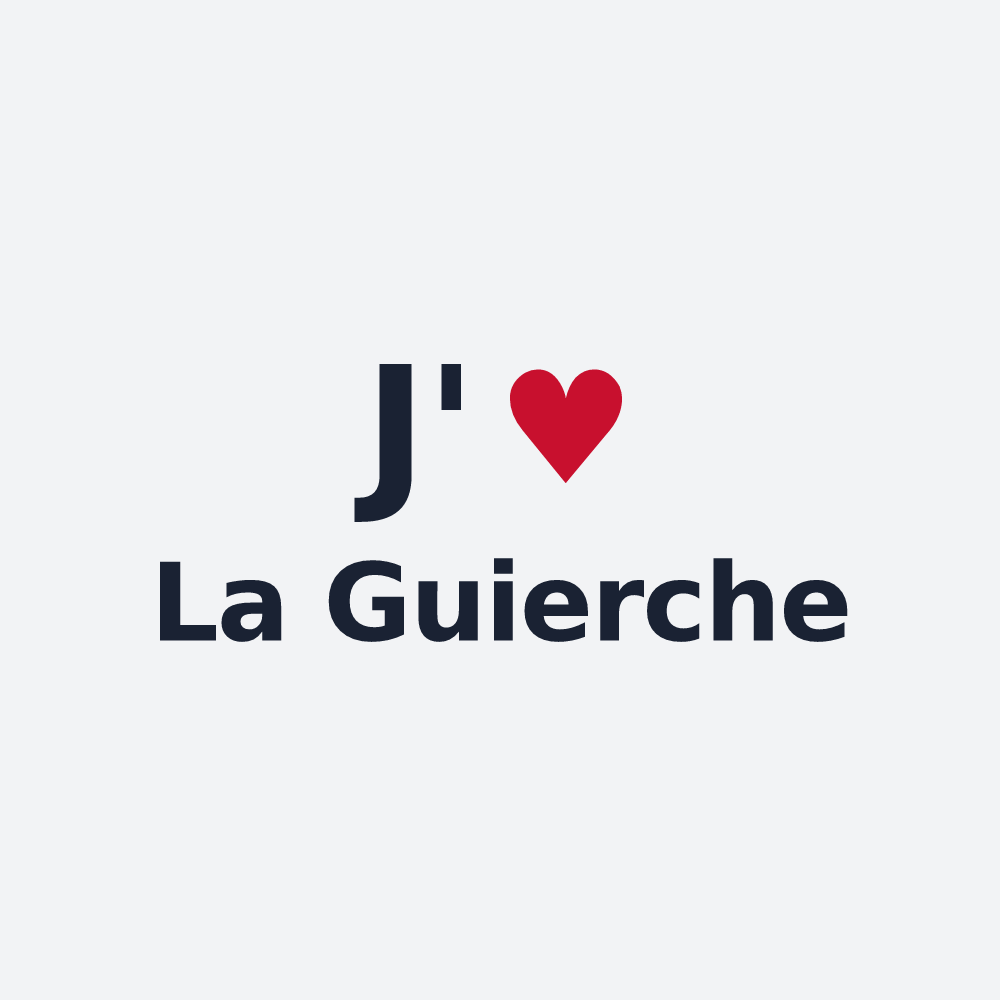 Poster personnalisé La Guierche — design J'aime La Guierche