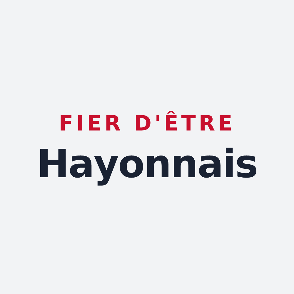Poster « Fier d'être Hayonnais » — design pour La Haie-Fouassière