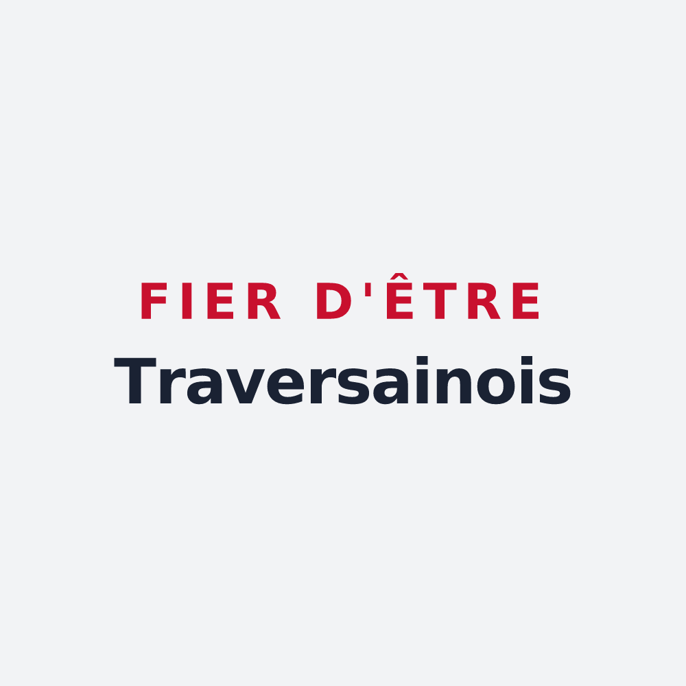 Poster « Fier d'être Traversainois » — design pour La Haie-Traversaine
