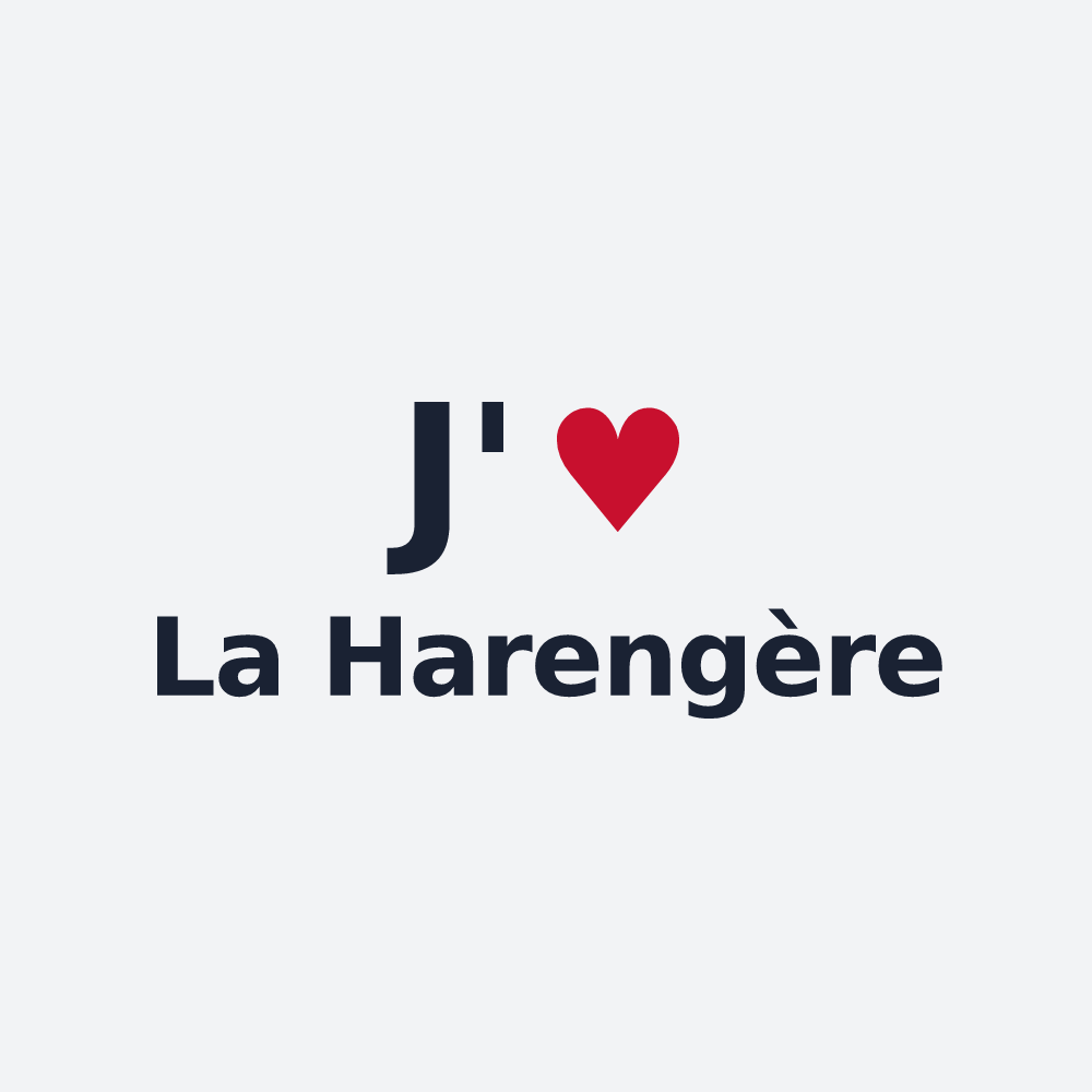 Poster personnalisé La Harengère — design « J'aime La Harengère » imprimé sur le poster
