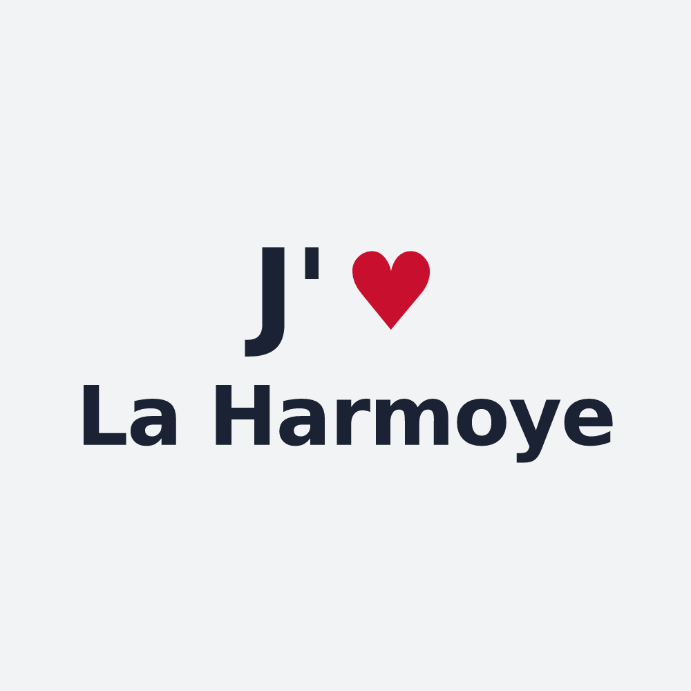 Poster personnalisé La Harmoye — design « J'aime La Harmoye » imprimé sur le poster