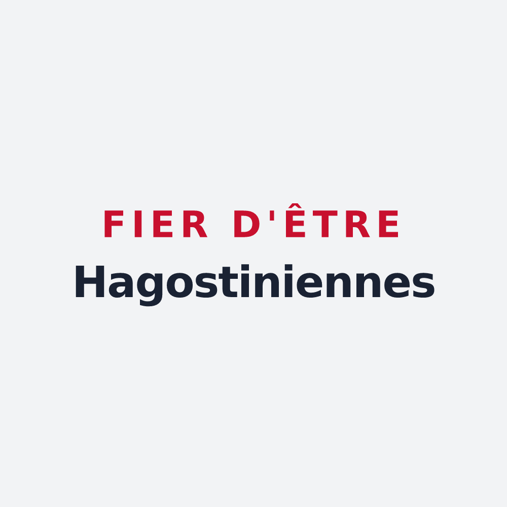 Poster « Fier d'être Hagostiniennes » — design pour La Haye