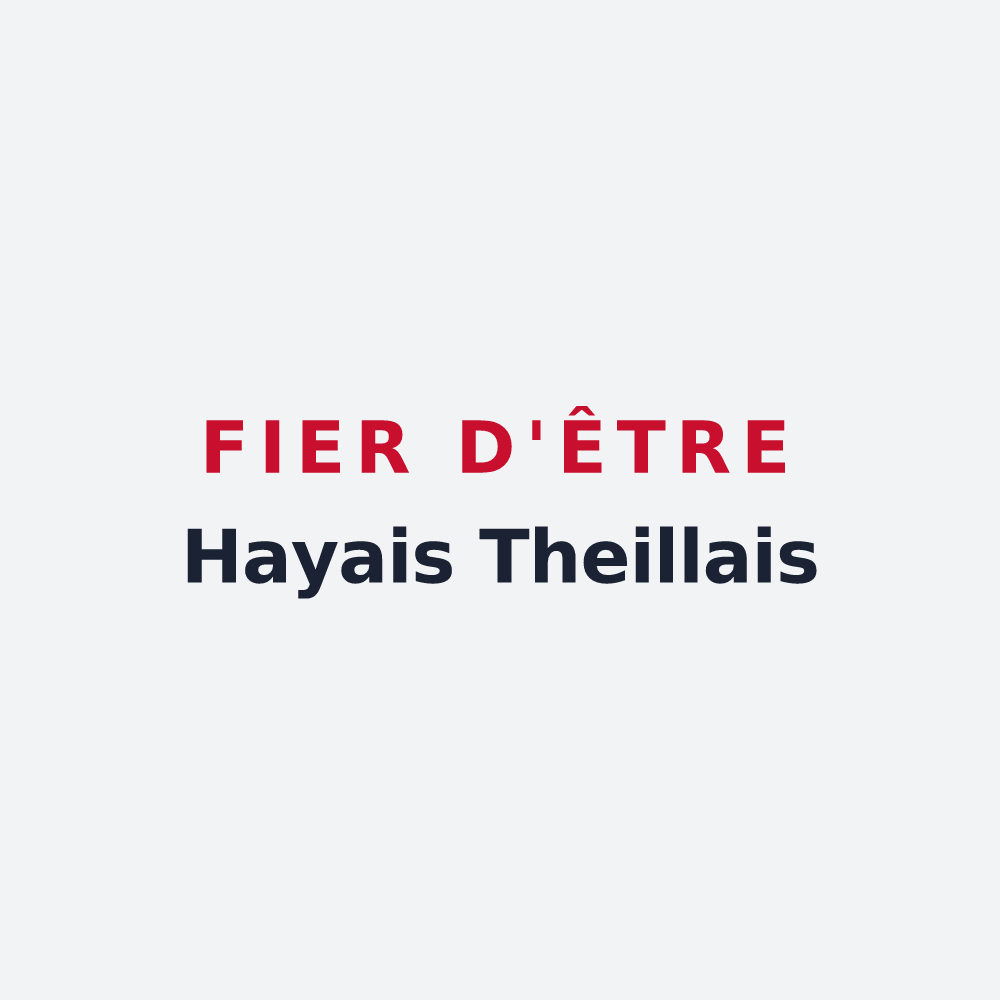 Poster « Fier d'être Hayais Theillais » — design pour La Haye-du-Theil