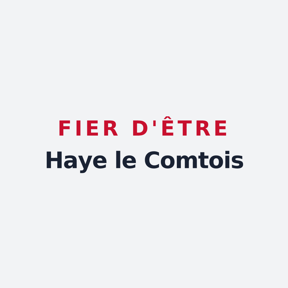 Poster « Fier d'être Haye le Comtois » — design pour La Haye-le-Comte