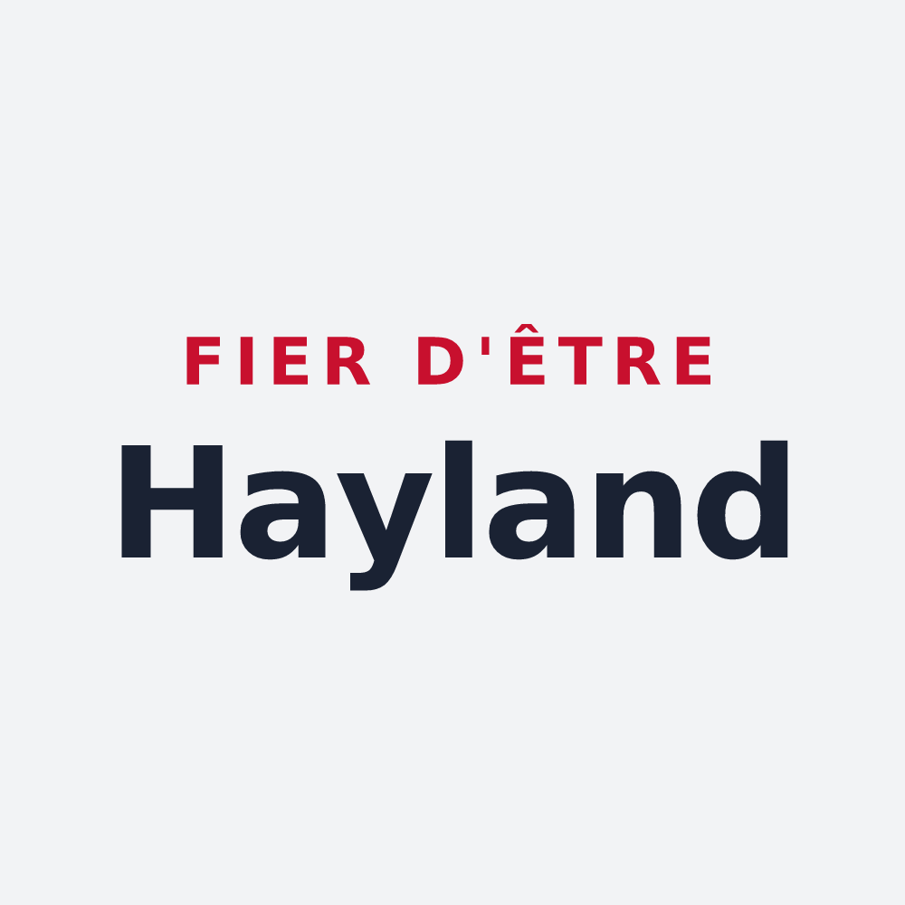 Poster « Fier d'être Hayland » — design pour La Haye-Pesnel