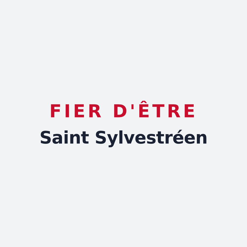 Poster « Fier d'être Saint Sylvestréen » — design pour La Haye-Saint-Sylvestre
