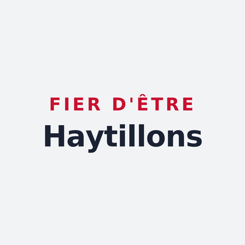 Poster « Fier d'être Haytillons » — design pour La Haye
