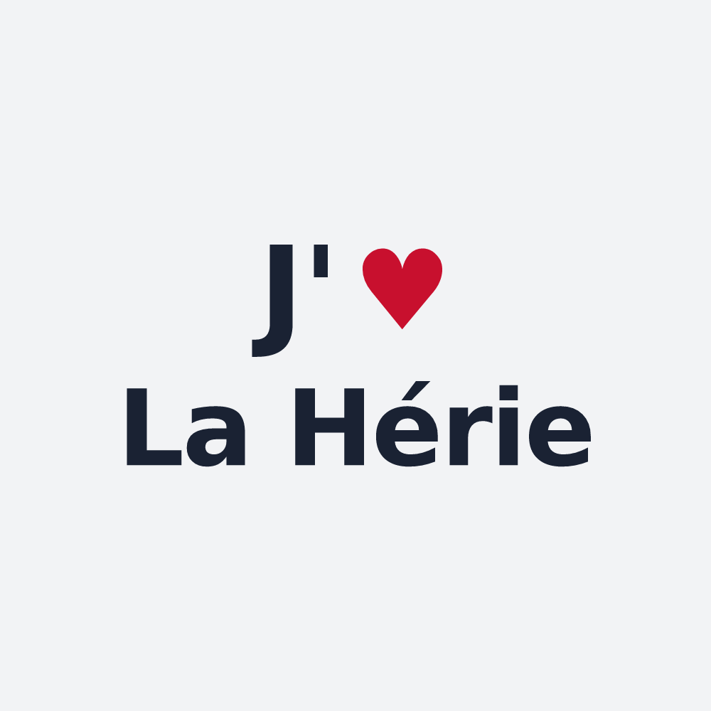 Poster personnalisé La Hérie — design J'aime La Hérie