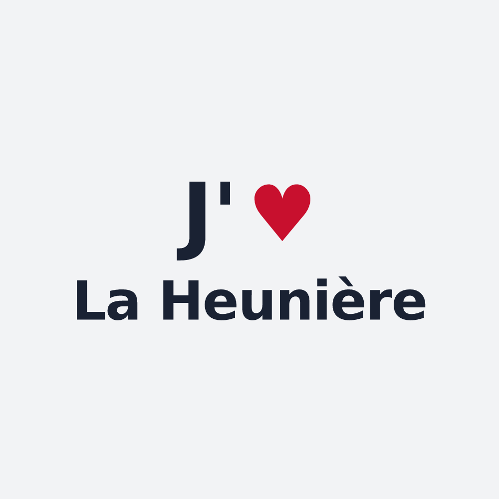 Poster personnalisé La Heunière — design J'aime La Heunière