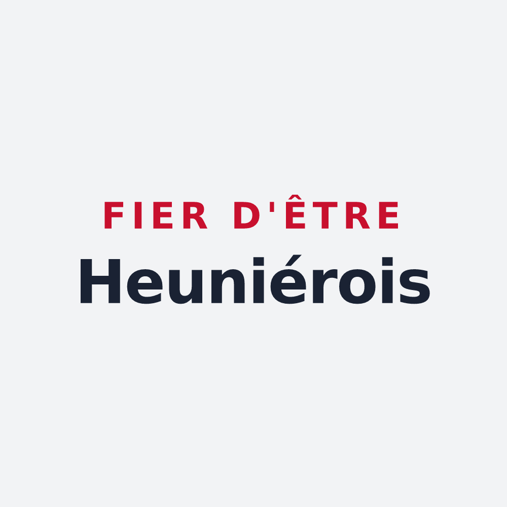 Poster « Fier d'être Heuniérois » — design pour La Heunière