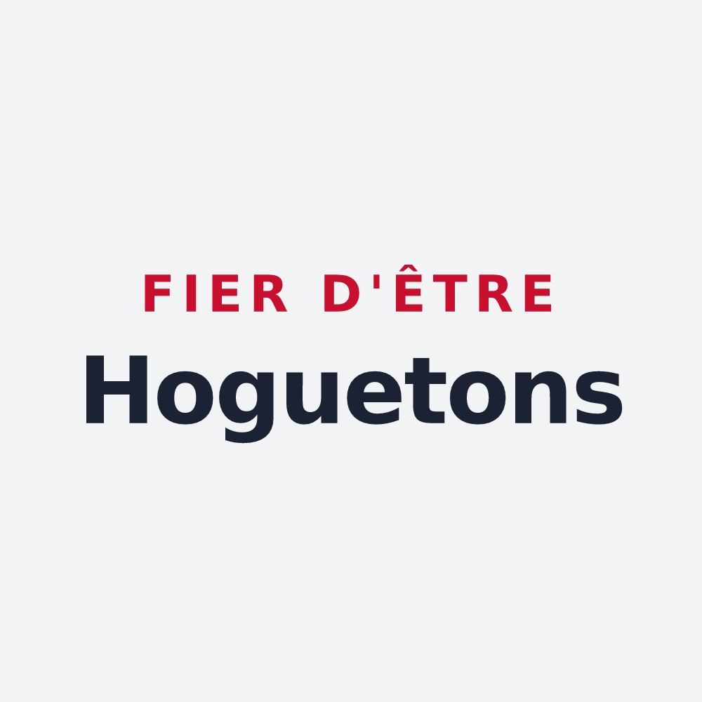 Poster « Fier d'être Hoguetons » — design pour La Hoguette
