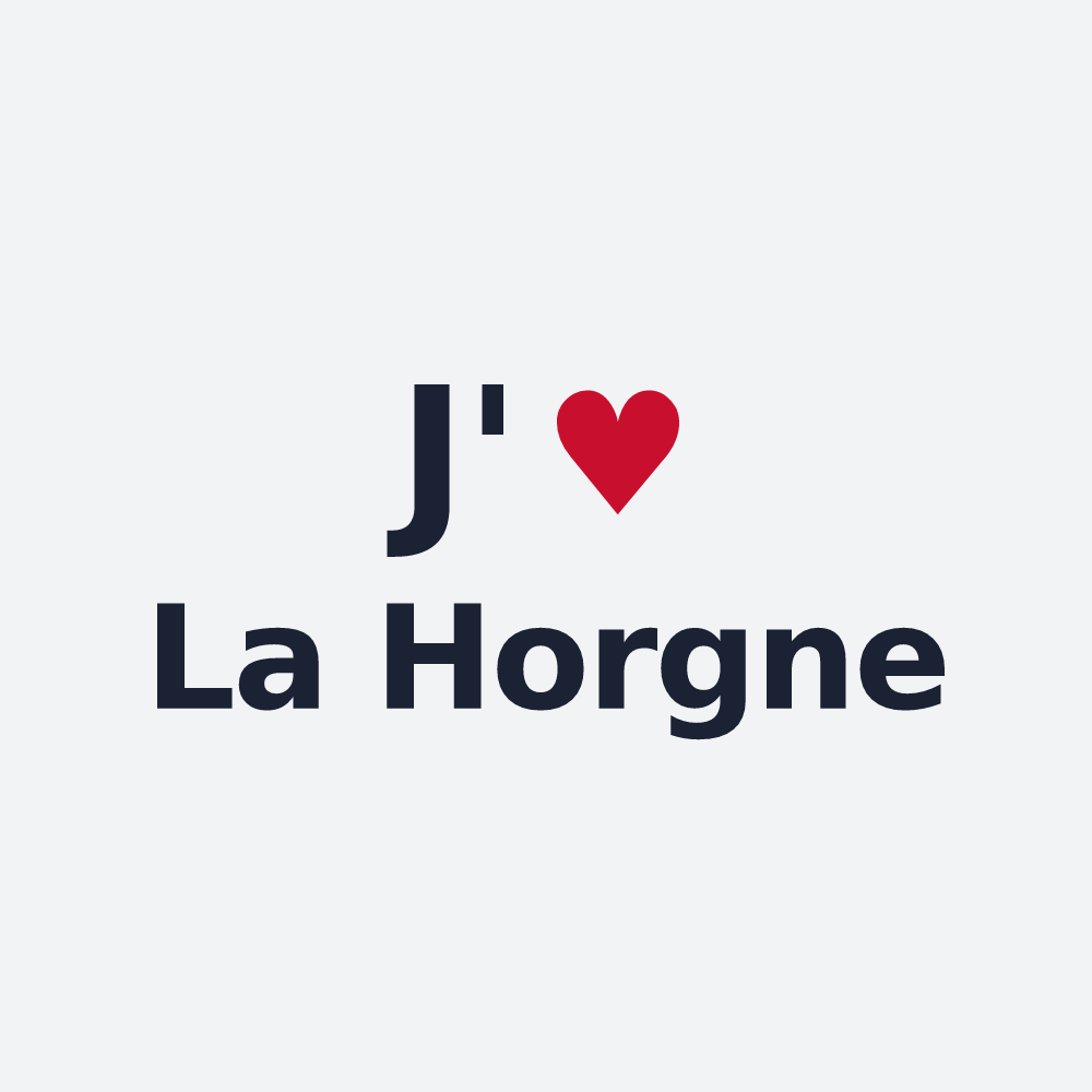 Poster personnalisé La Horgne — design J'aime La Horgne