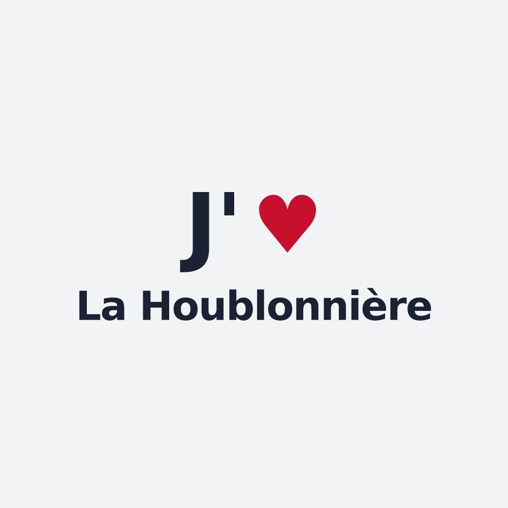 Poster personnalisé La Houblonnière — design J'aime La Houblonnière