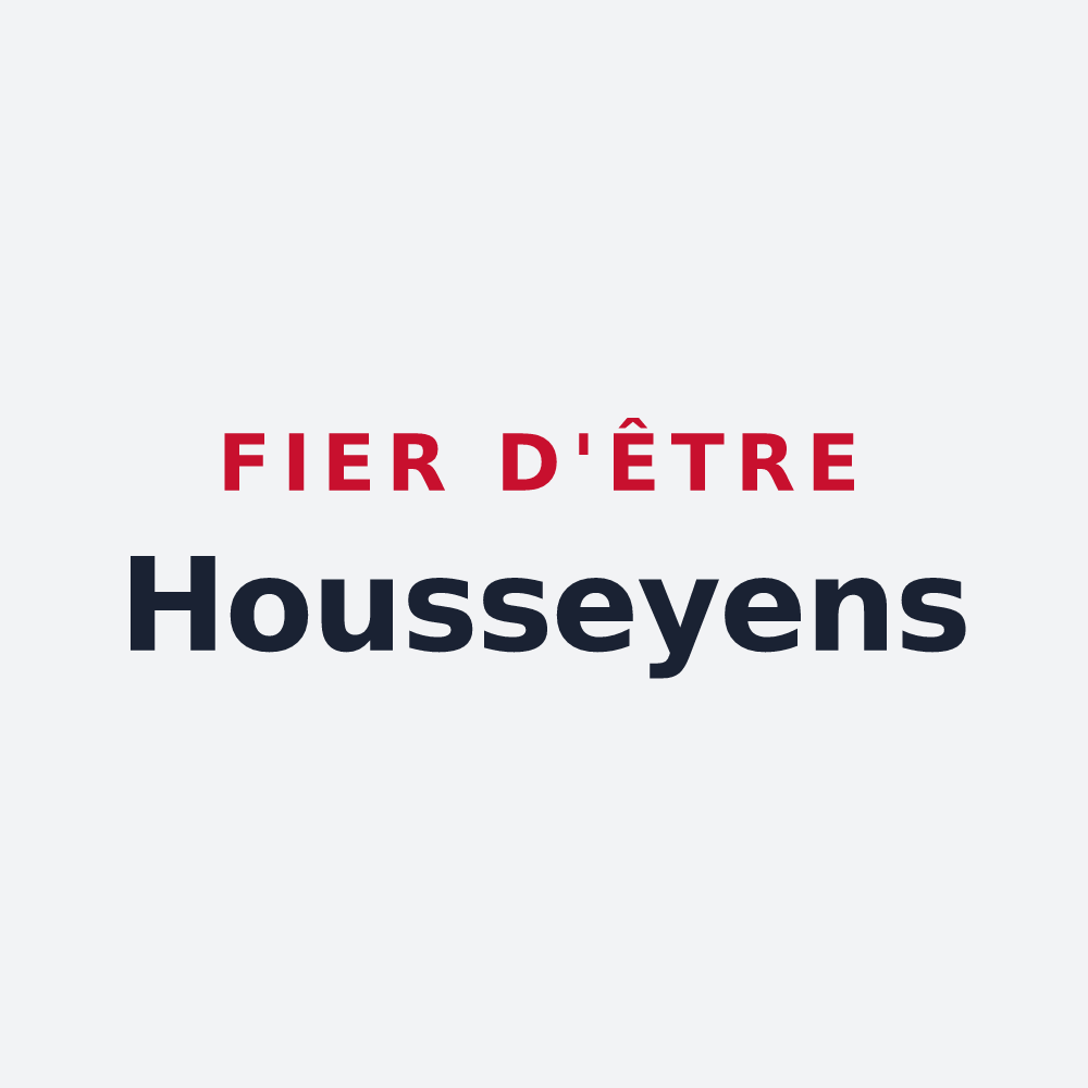 Poster « Fier d'être Housseyens » — design pour La Houssaye-Béranger