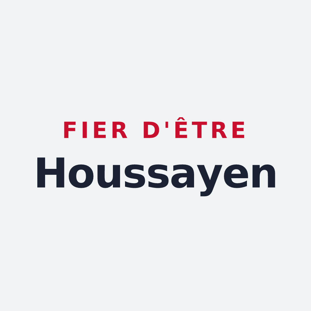 Poster « Fier d'être Houssayen » — design pour La Houssaye