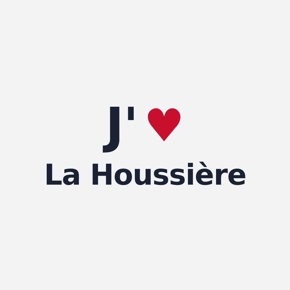 Poster personnalisé La Houssière — design J'aime La Houssière