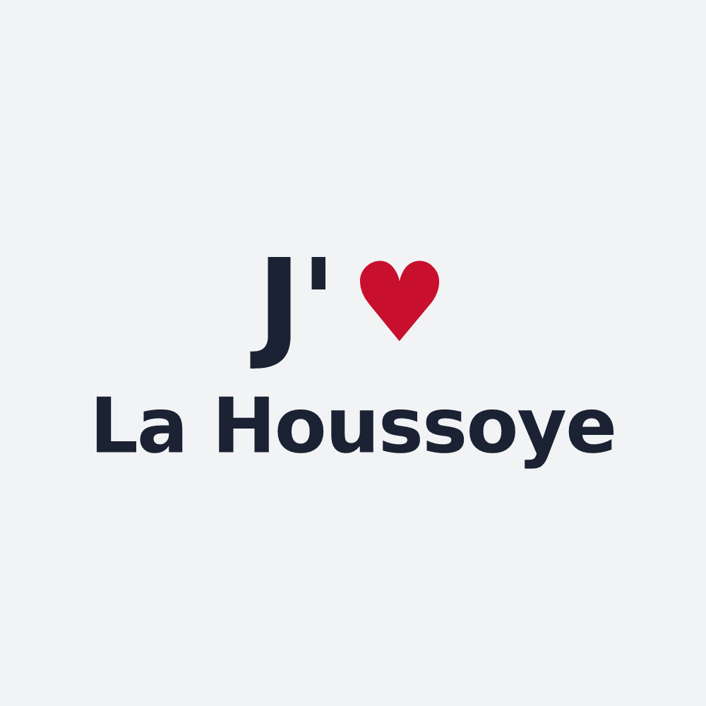 Poster personnalisé La Houssoye — design J'aime La Houssoye
